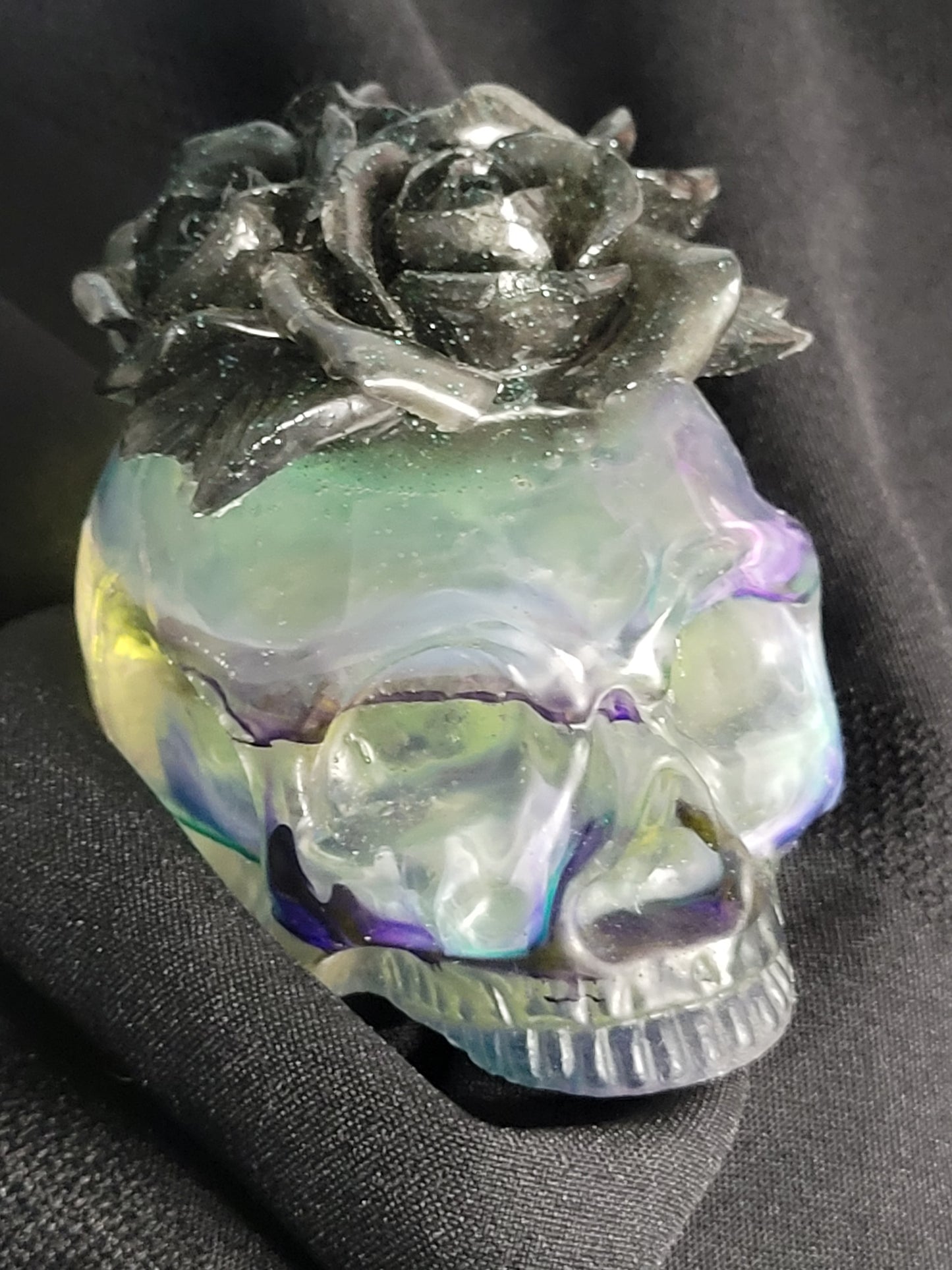 skull avec rose