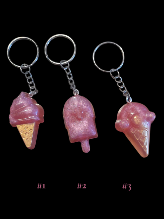 Porte-clé crème glacé