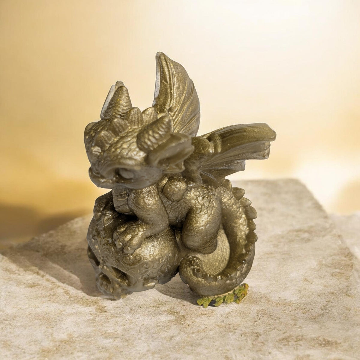 Dragon sur crâne