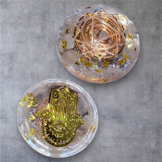 Orgonite de poche cristal rose