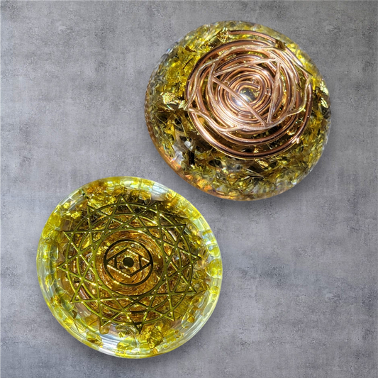 Orgonite de poche citrine